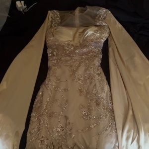 Unworn Gold Prom Dress